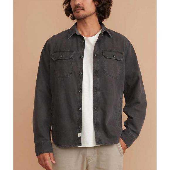 Marine Layer Tops New Marine Layer Broken In Canvas Overshirt
